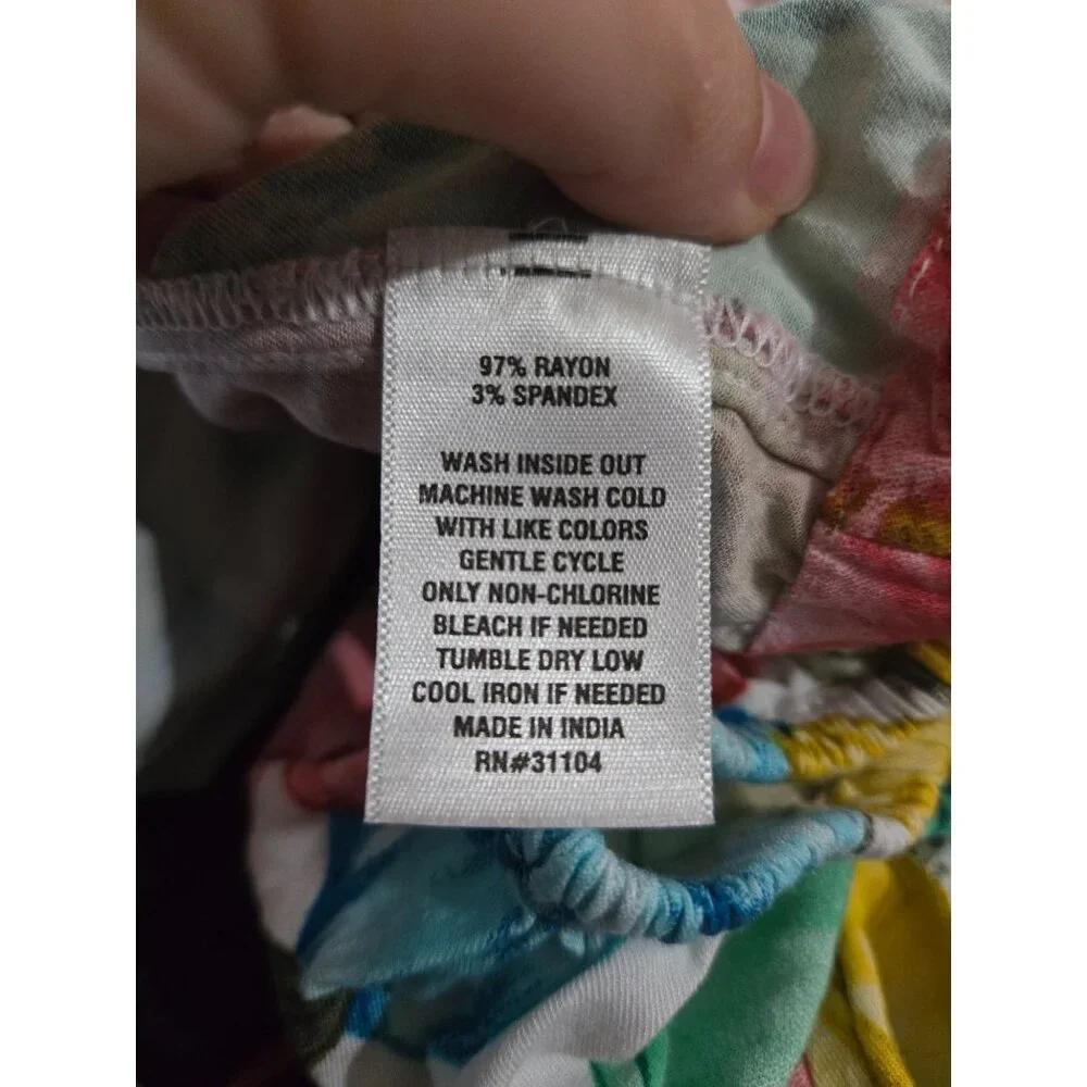 Crown & Ivy Multicolor Floral Tiered Maxi Dress Plus Size 3X Cottage Boho Resort - Picture 6 of 9